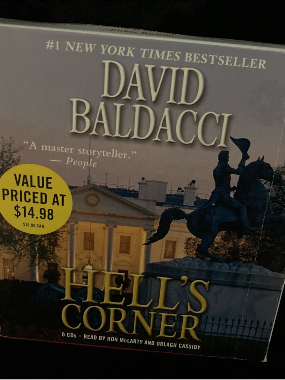 Hachette David Baldacci Hell's Corner — audiobook Navy, Gray, Gold